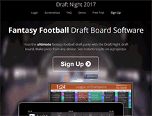 Tablet Screenshot of draftnight.com